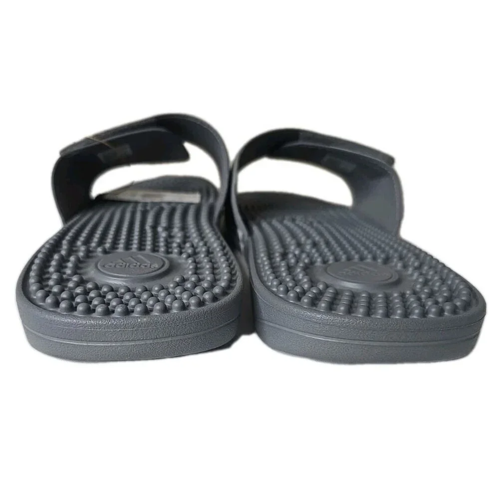 Adidas Adissage NIB Slides Sandal Grey & White Men's Size 17 New HQ4373